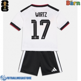 Fotballdrakt Barn Tyskland Florian Wirtz #17 Hjemmedraktsett VM 2026 Kortermet (+ Korte bukser)